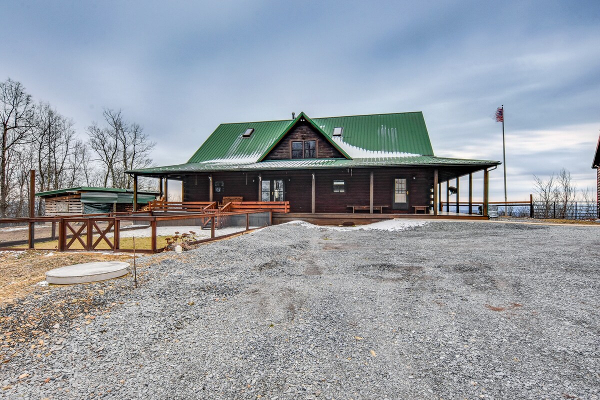 Spacious Howard Cabin w/ Wraparound Deck & Views!