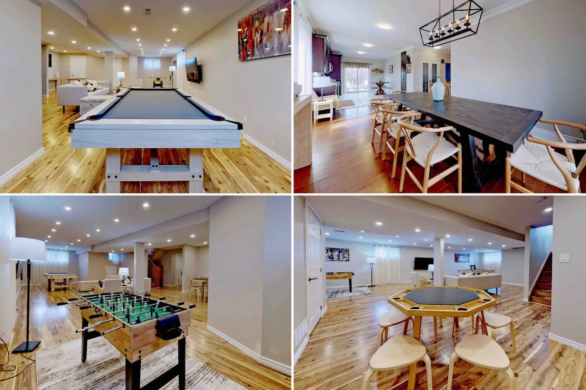 Cozy 4BR House w/Pool Table, Foosball, Fire Pit