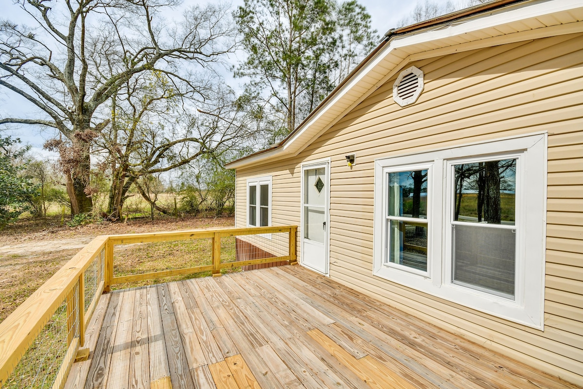 Rustic Union Springs Home w/ Gas Grill + Deck!