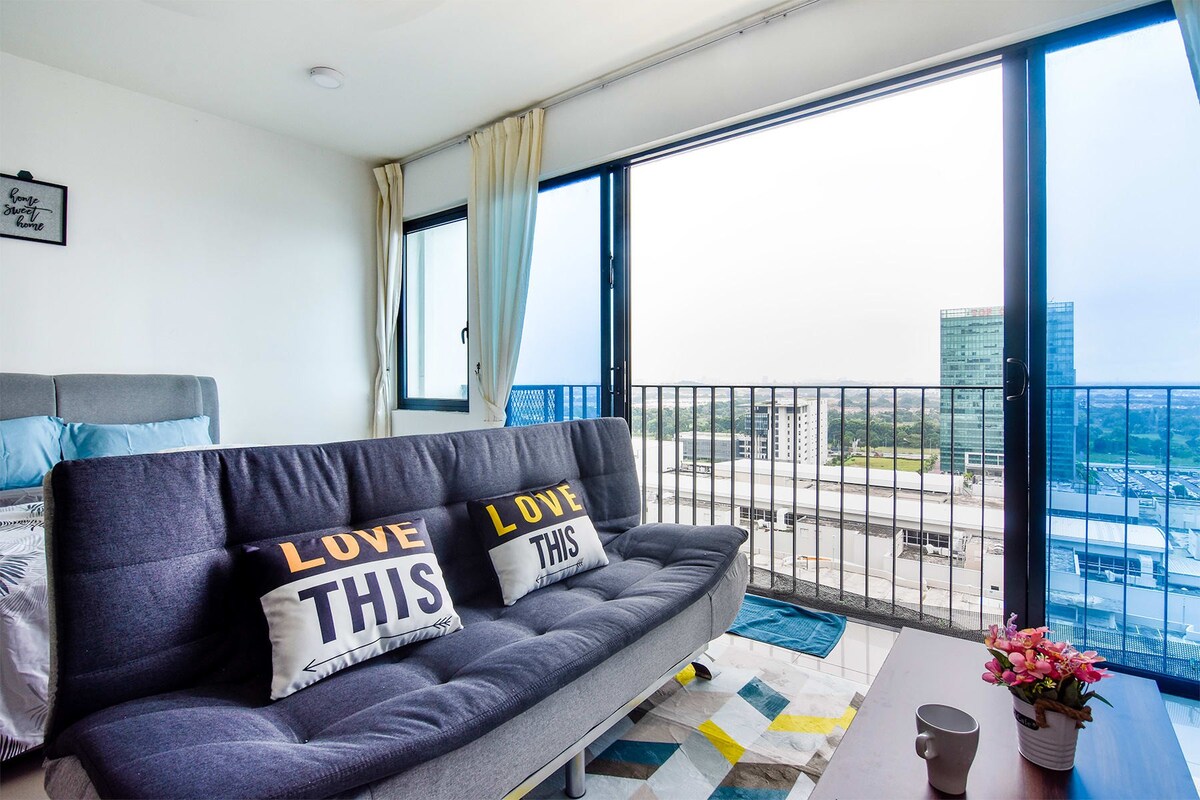 Lovely Studio Trefoil Near Setia City Mall & SCCC