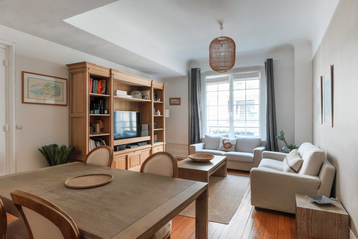 Refined apartment for 6p in the heart of Boulogne