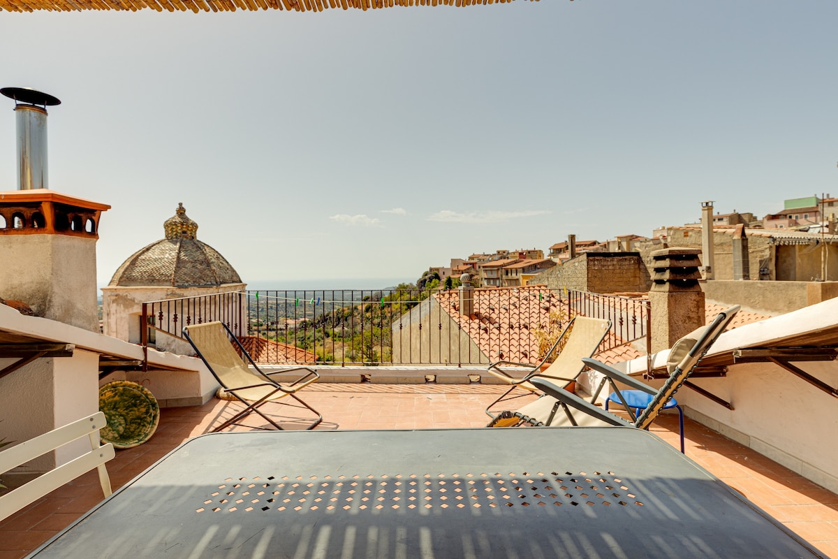 Grande terrasse entre ciel et mer