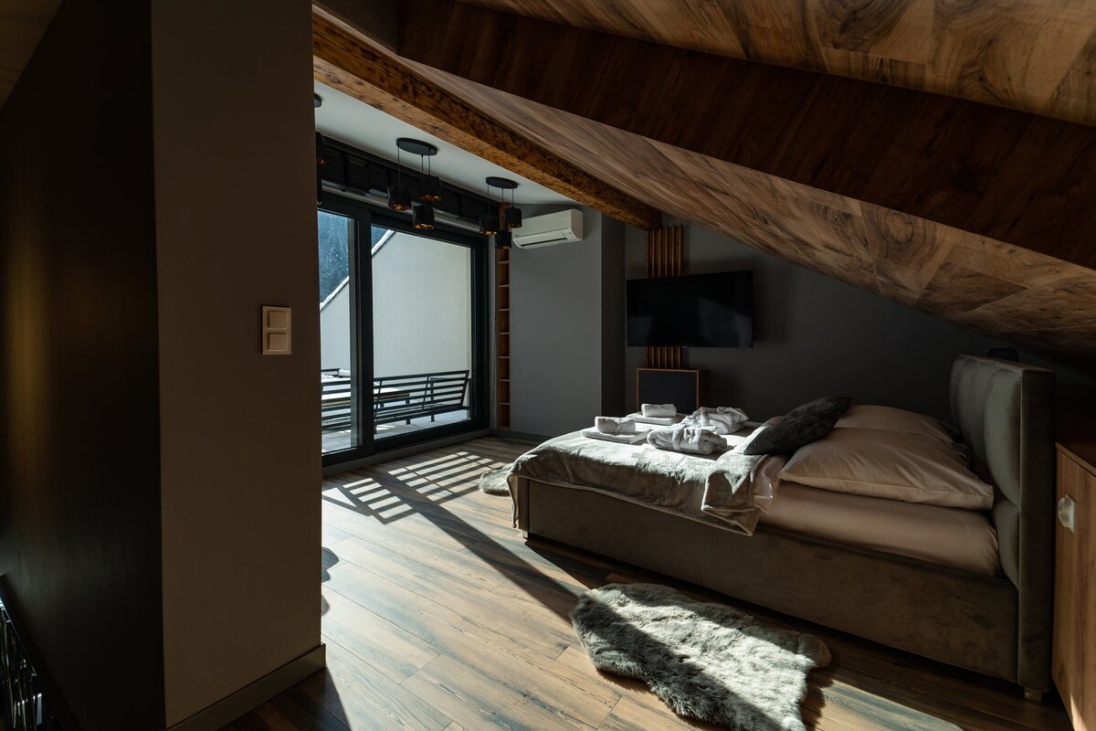 Apartment w/ sauna on balcony | Parking | Szczyrk