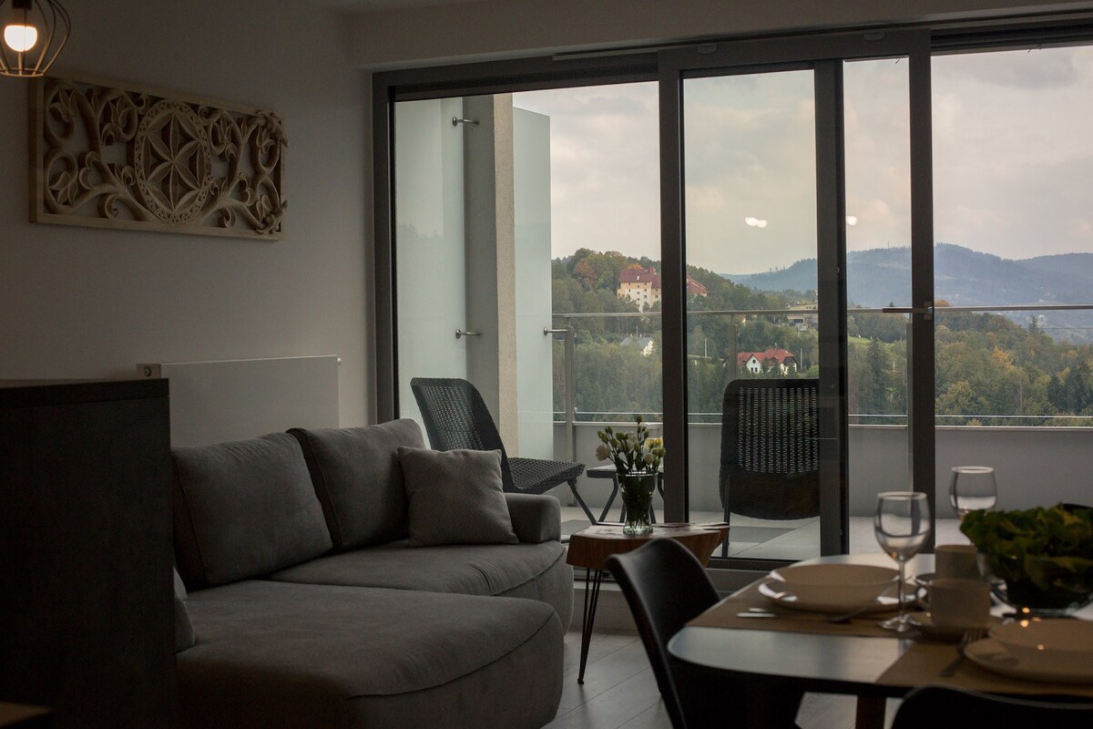 Apartment with Bathub | Wisła | Mountain View