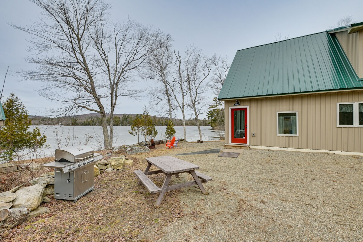 Lakefront Bucksport Home w/ Fire Pit + Gas Grill!