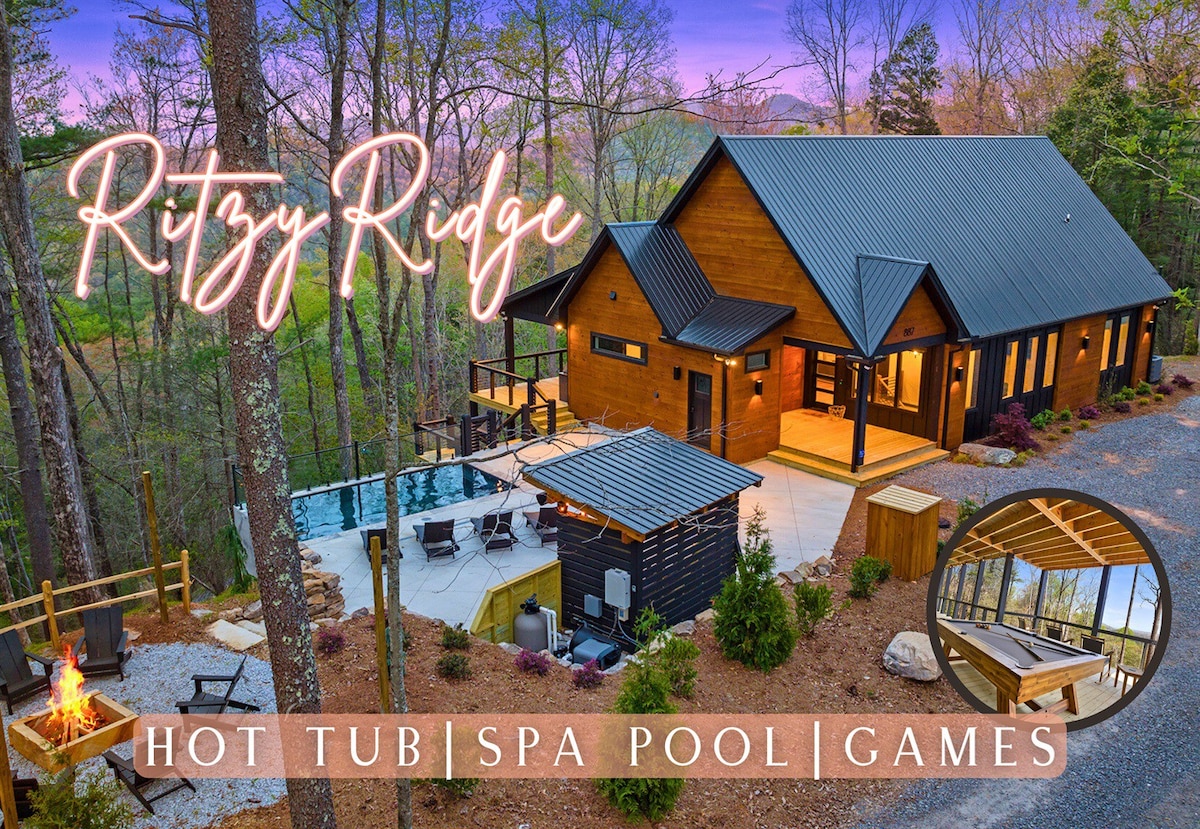 Poolside Retreat at Luxe Ritzy Ridge! Games Galore