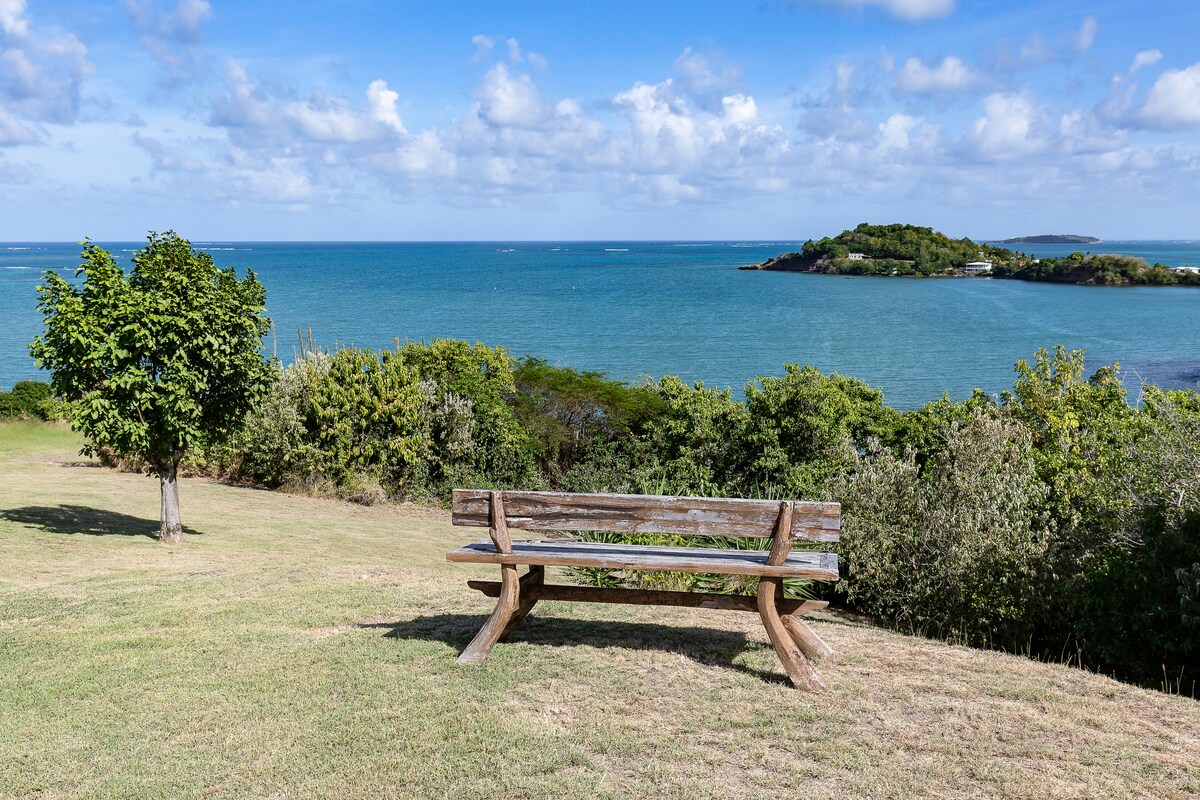 Full sea view, pool and small private creek