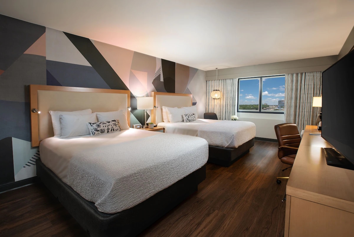 2 Queen Beds Room in The Beeman Hotel | 2 Units