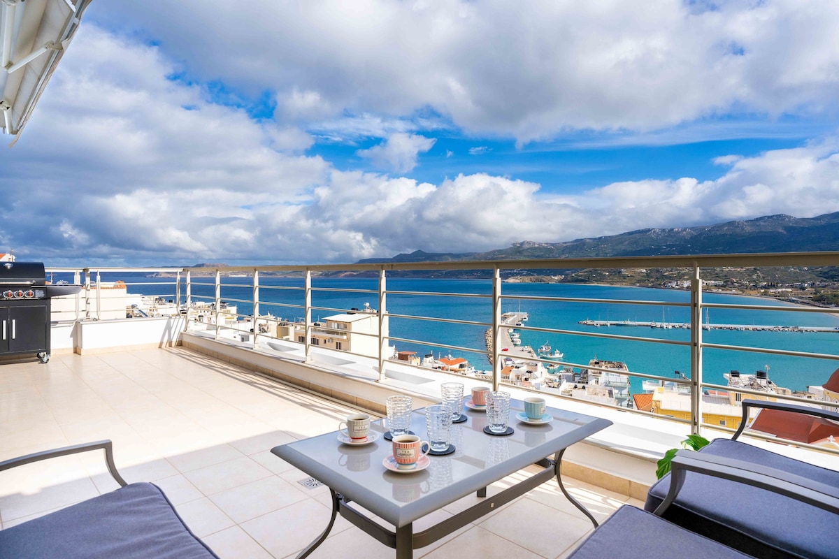 Sitia Panoramic Penthouse - Close to sandy beach