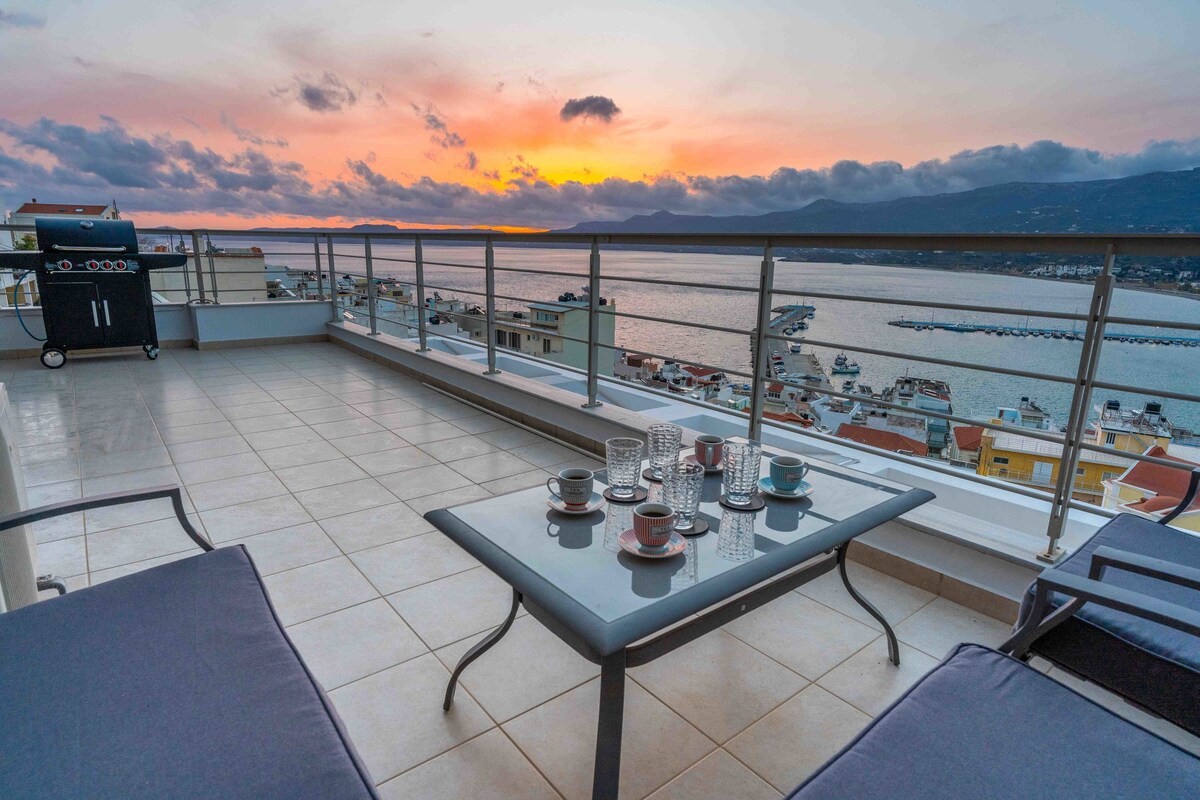 Sitia Panoramic Penthouse - Close to sandy beach