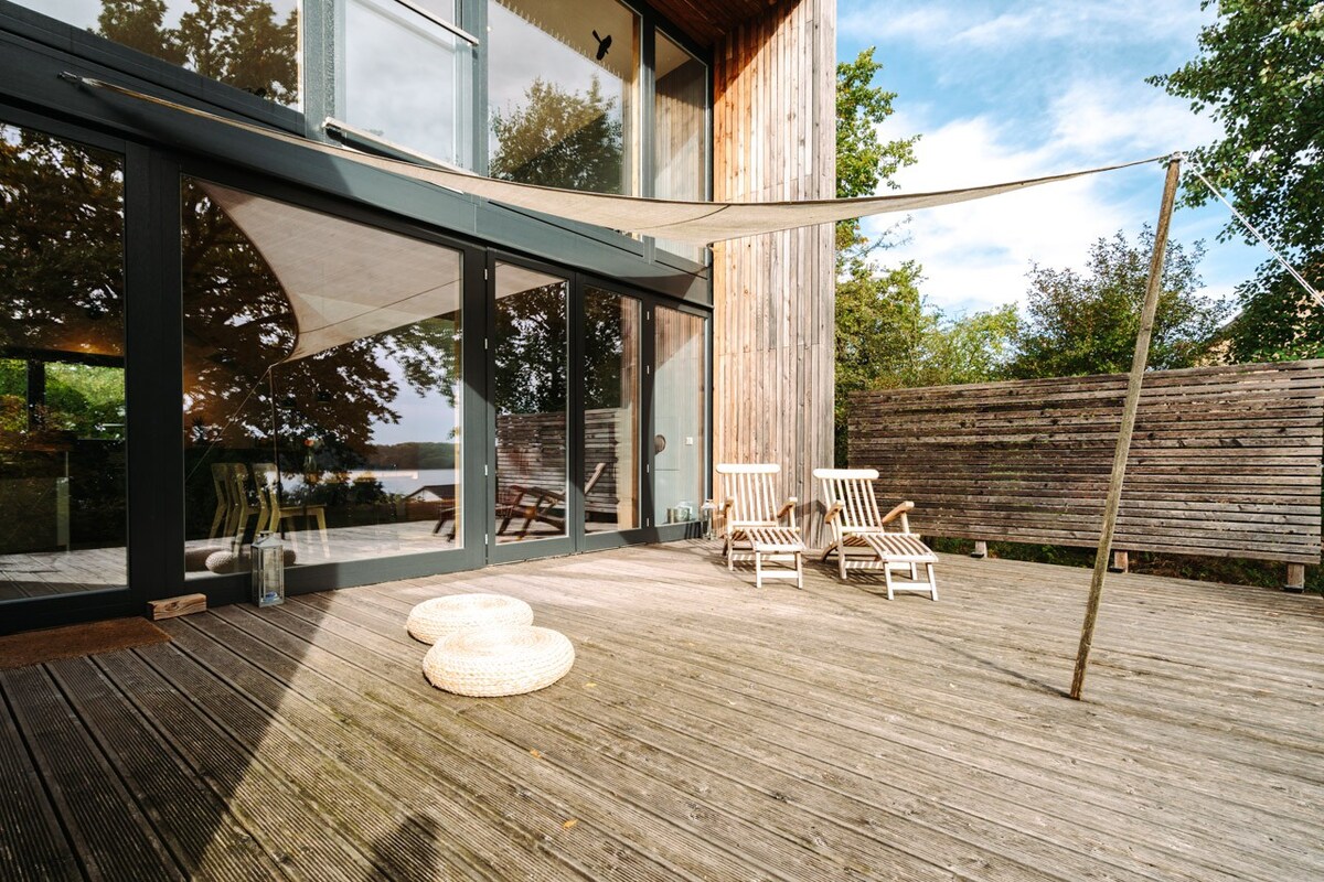 Ferienhaus Haus Übersee mit Wasserblick