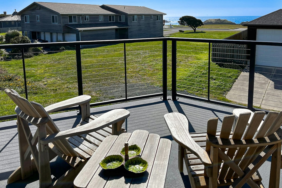 3BR funky beach house with ocean views & grill