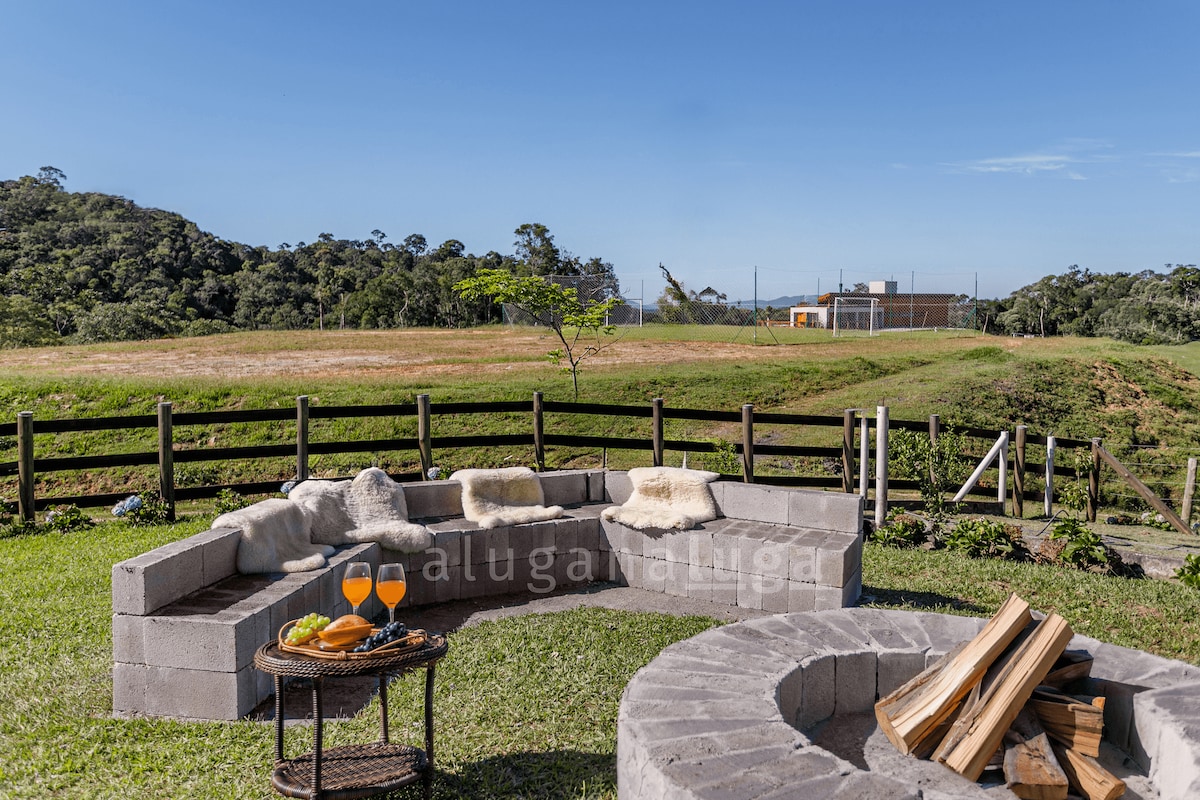 Green Garden - with Ground Fire in Rancho Queimado