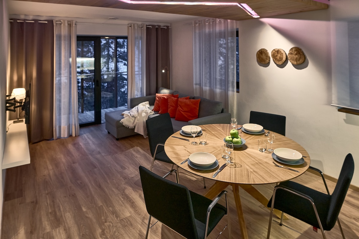 Brand new 70sqm apartment, 1 km from Lake Carezza,