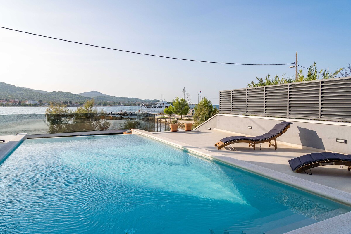 Sea view villa Tala with private heated pool