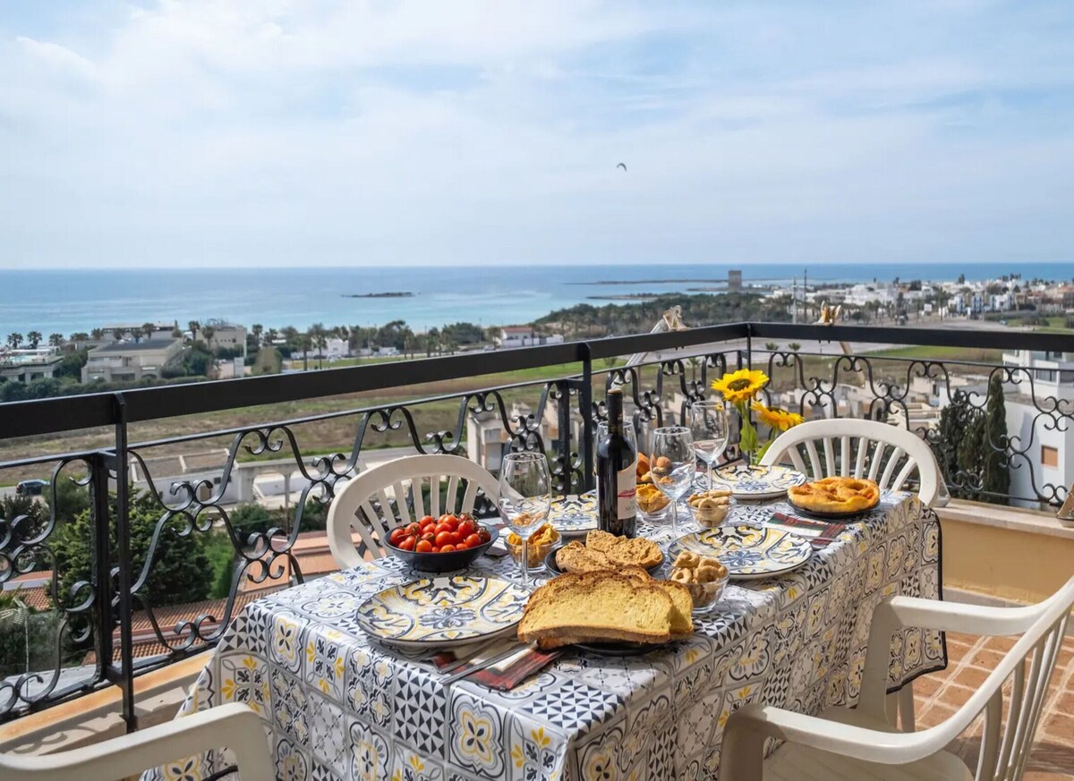 Dune apartment in porto cesareo panoramic view, ac