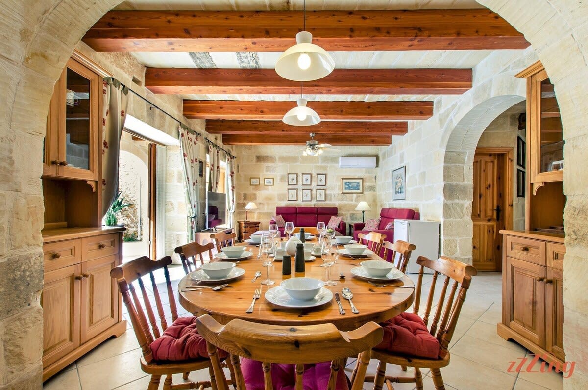 Grand Gozo Farmhouse with Games Room & Pool