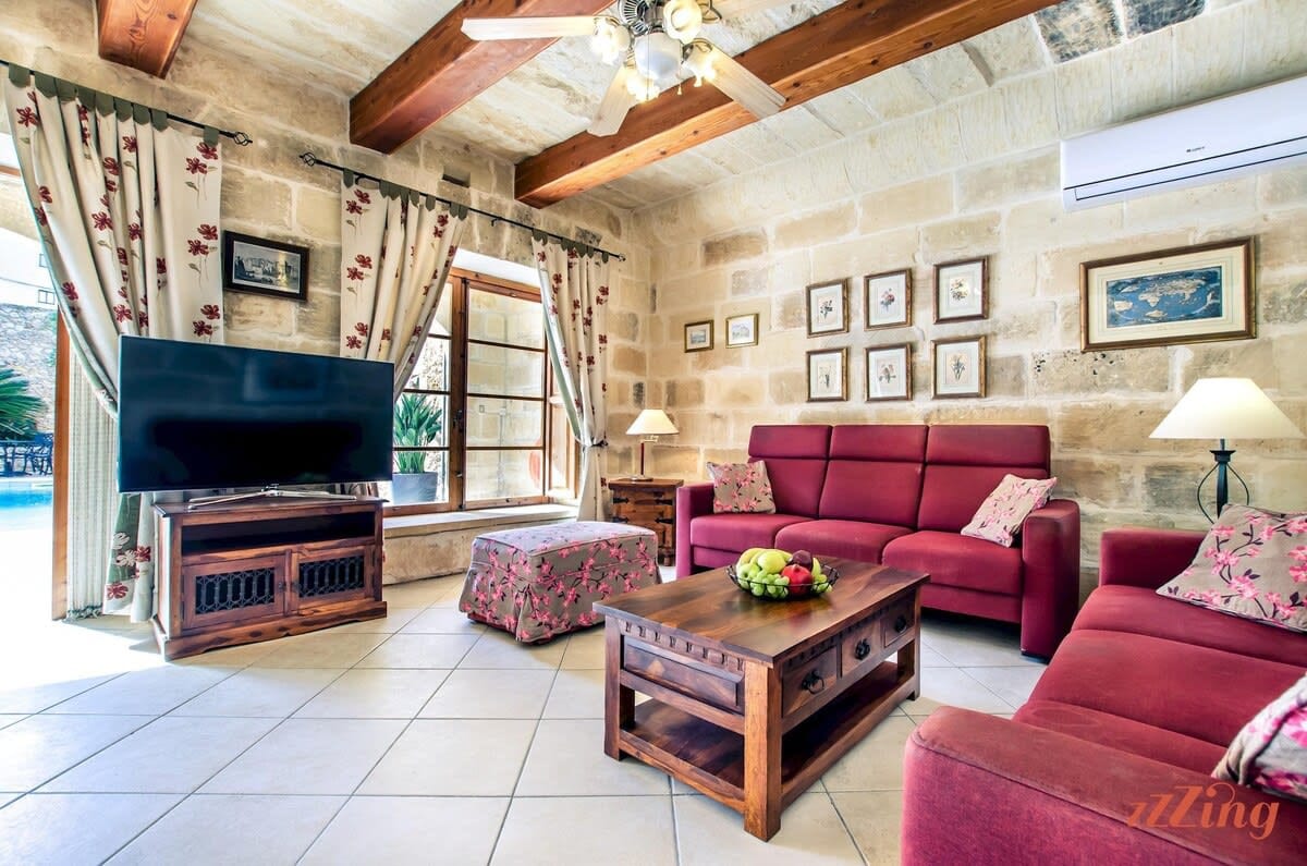 Grand Gozo Farmhouse with Games Room & Pool