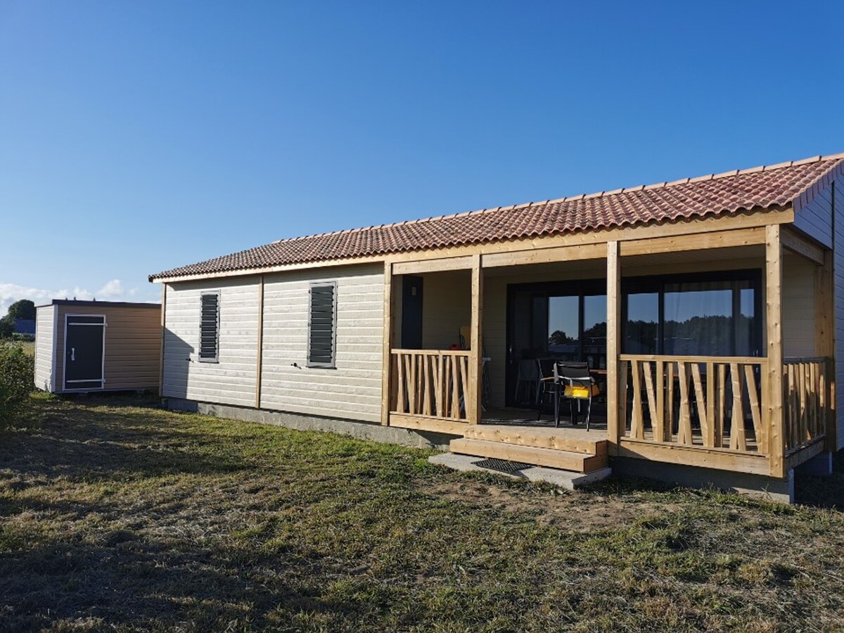 Chalet 3 chambres sur site avec piscine chauffée