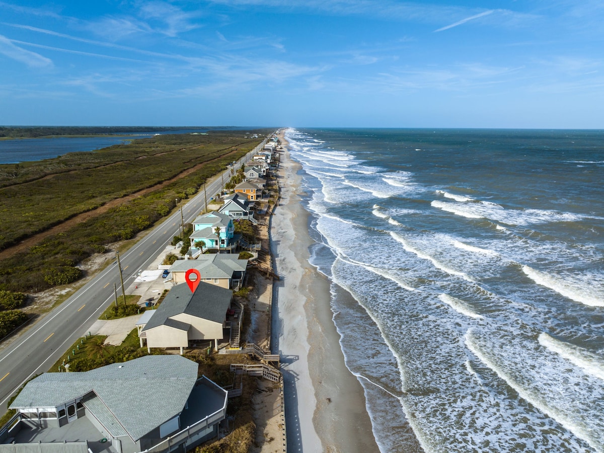 White Heron Beach House | Spacious, Beach Front!