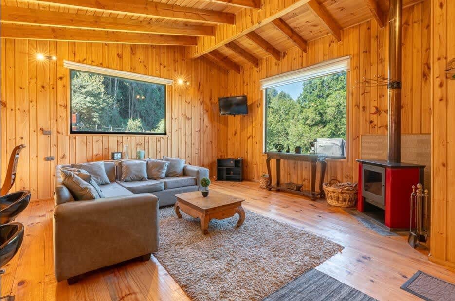 Villarrica Cabin 2BR with Fireplace and terrace