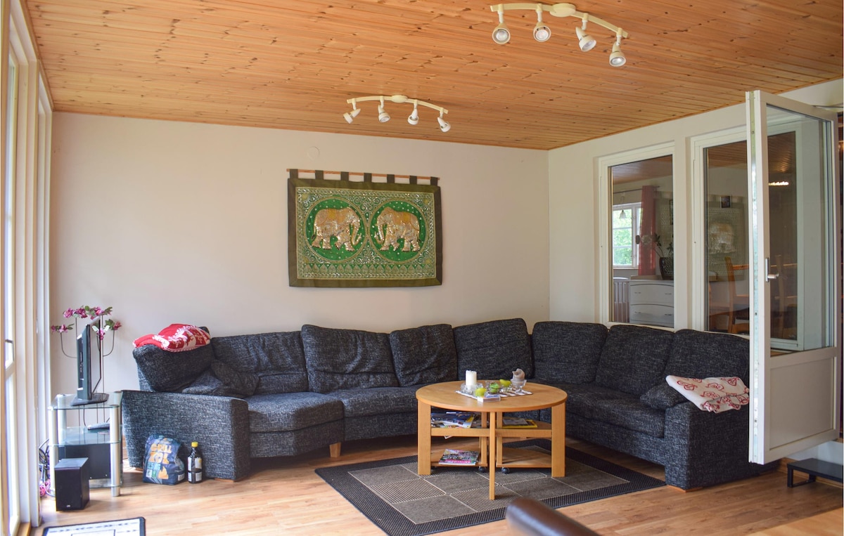 Home in Ryd with 3 Bedrooms, Sauna and WiFi