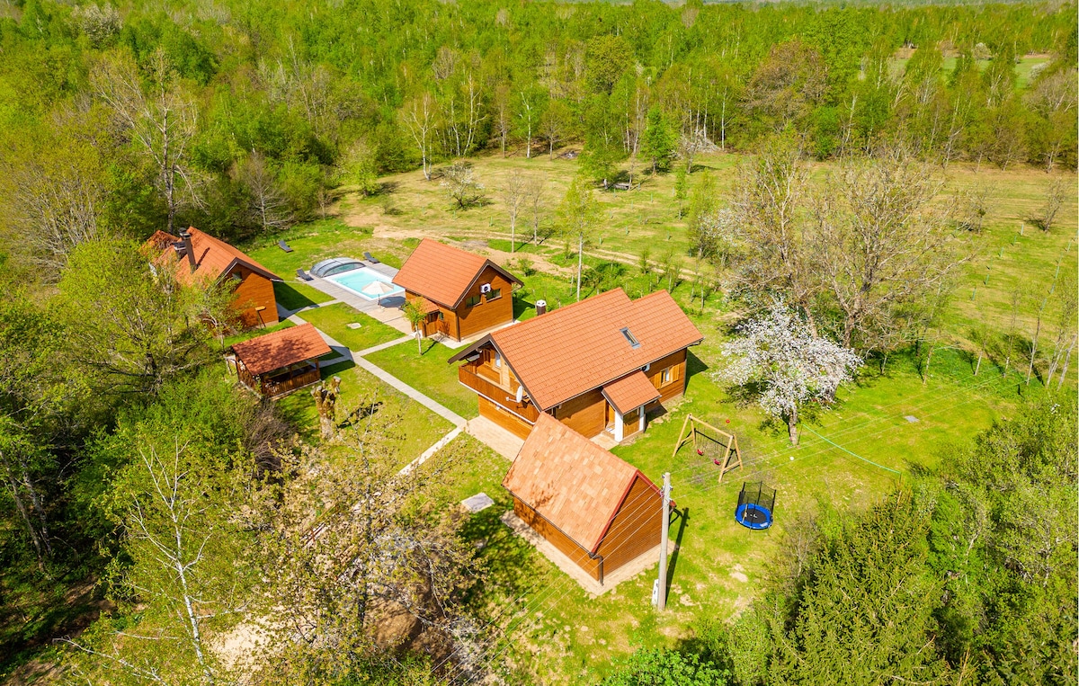 Lovely home in Brezik with outdoor swimming pool