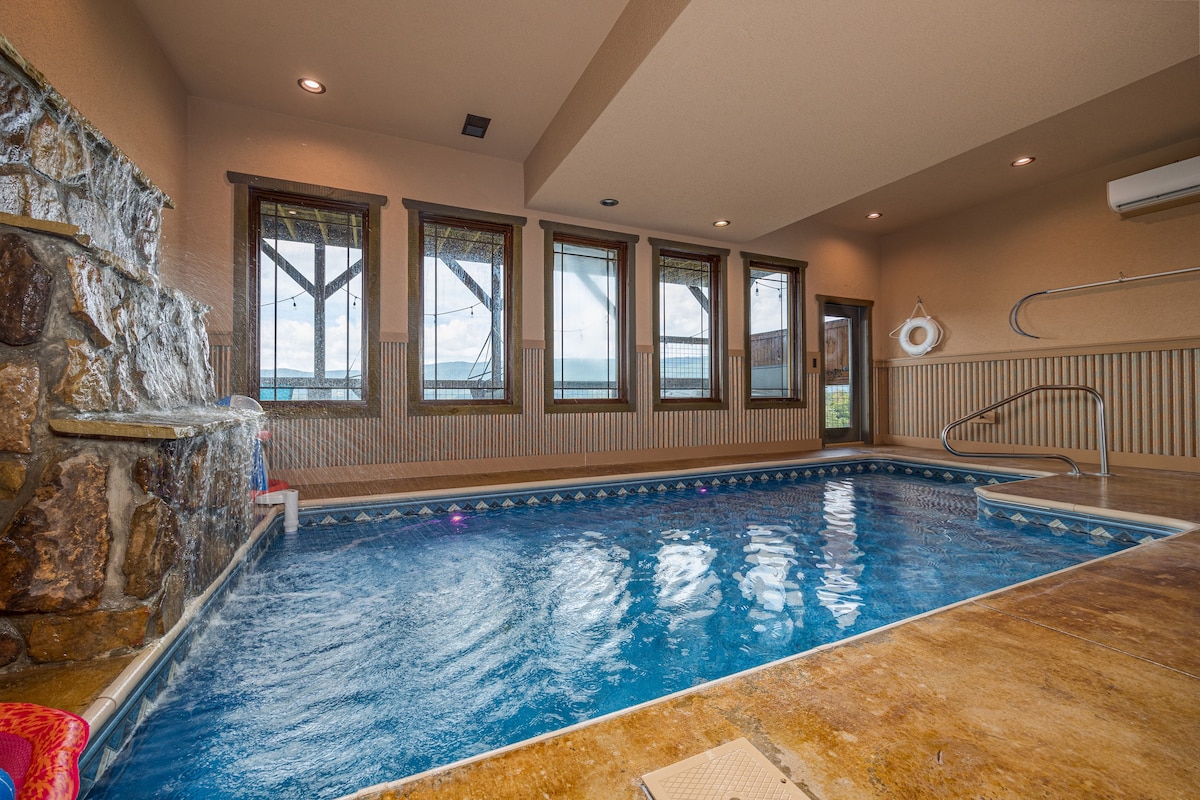 Views! Location! Style! Indoor heated swimming