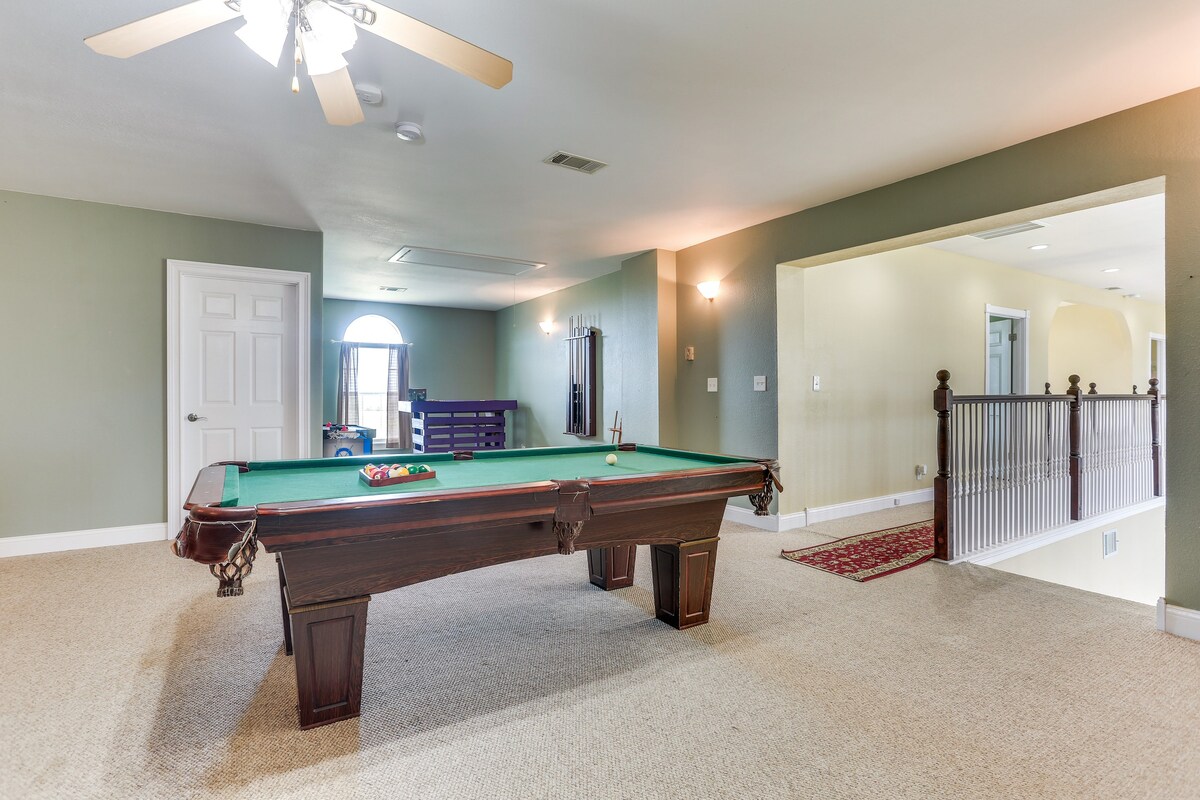 Spacious Farmersville Home w/ Game Room & Fire Pit
