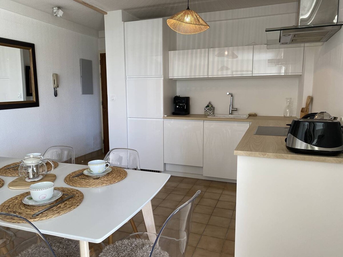 Agréable appartement avec vue mer dans une résiden