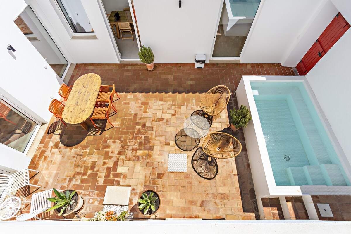 Casa Rosa -现代，带泳池和露台