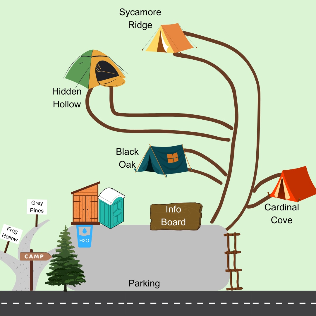 Black Oak Campsite at Hocking Vacations