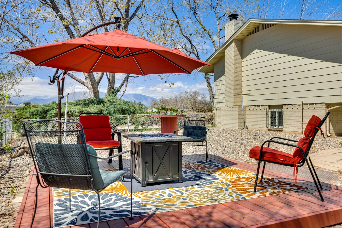 Colorado Springs Apartment w/ Patio & Shared Yard