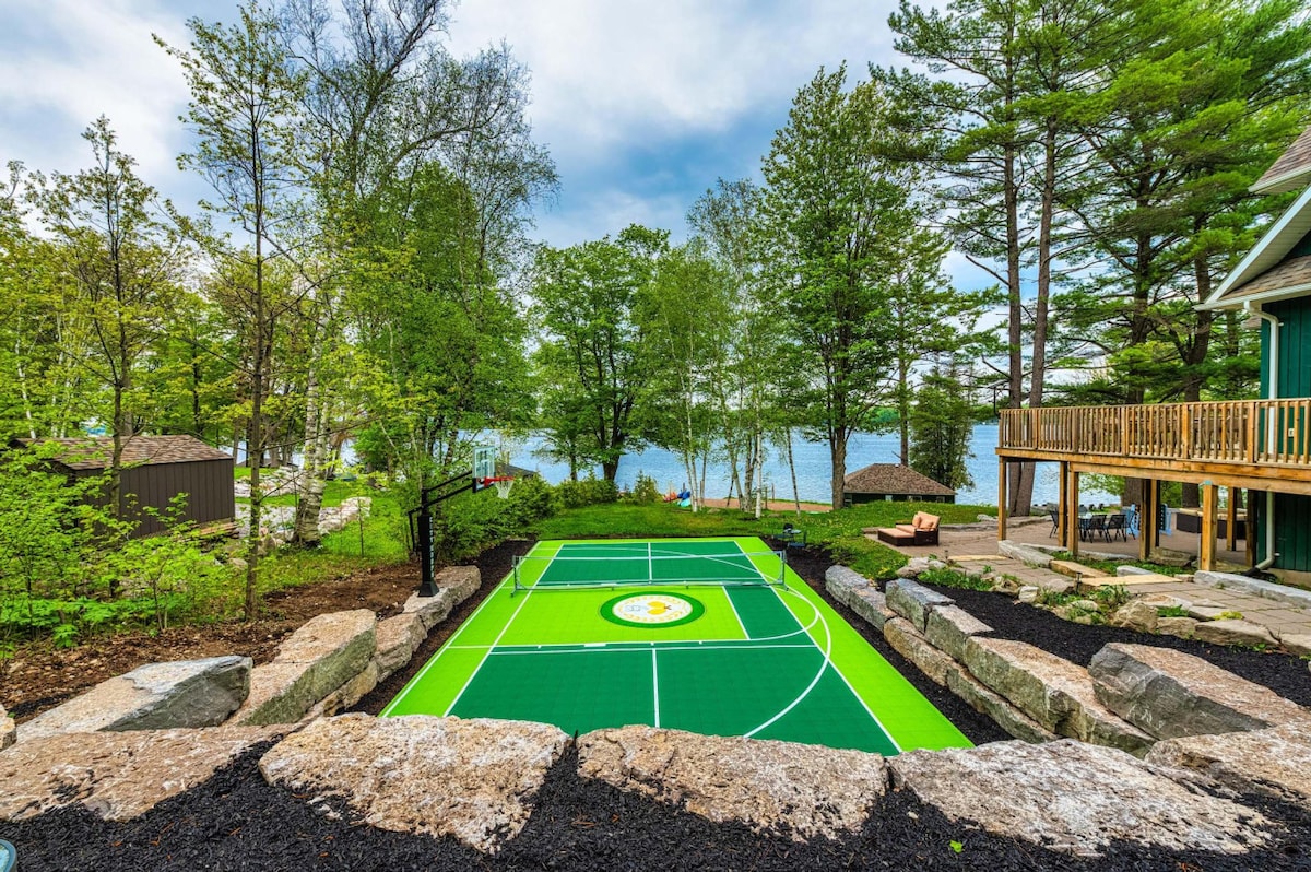 LUX Lakefront: Slps18+Pickleball+HotTub+Sauna+MORE