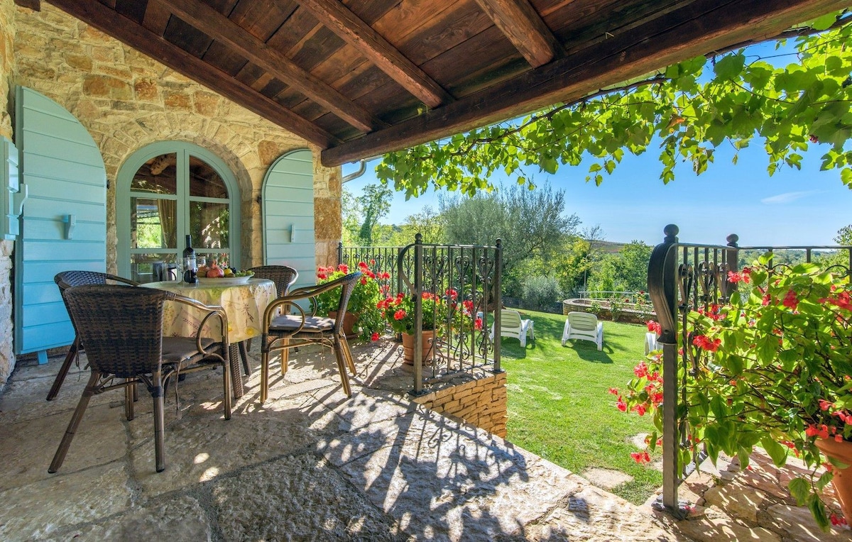 Rustic Villa Giselle with pool in Vizinada