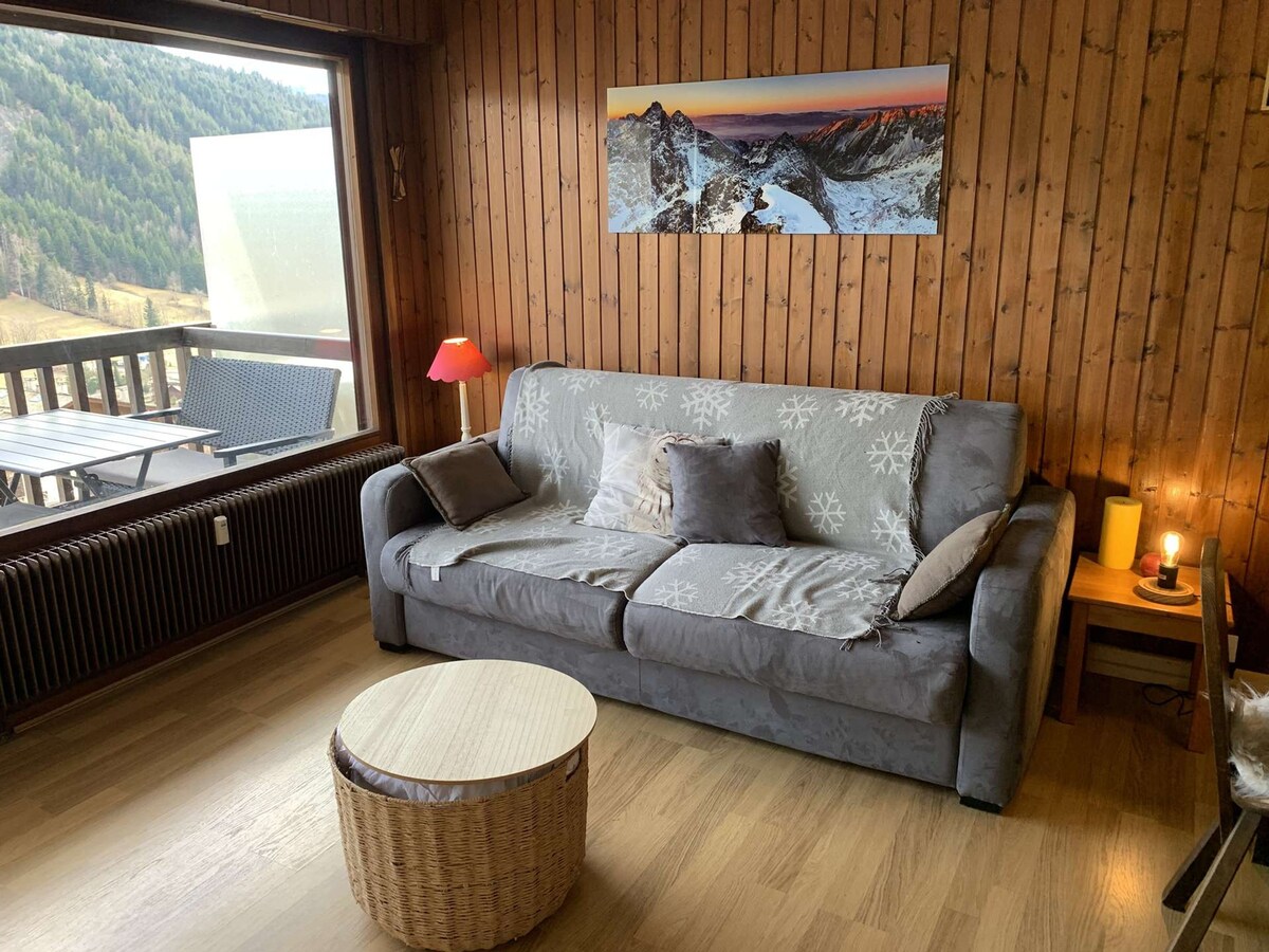 Studio + cabine au Grand-Bornand pour 4 personnes