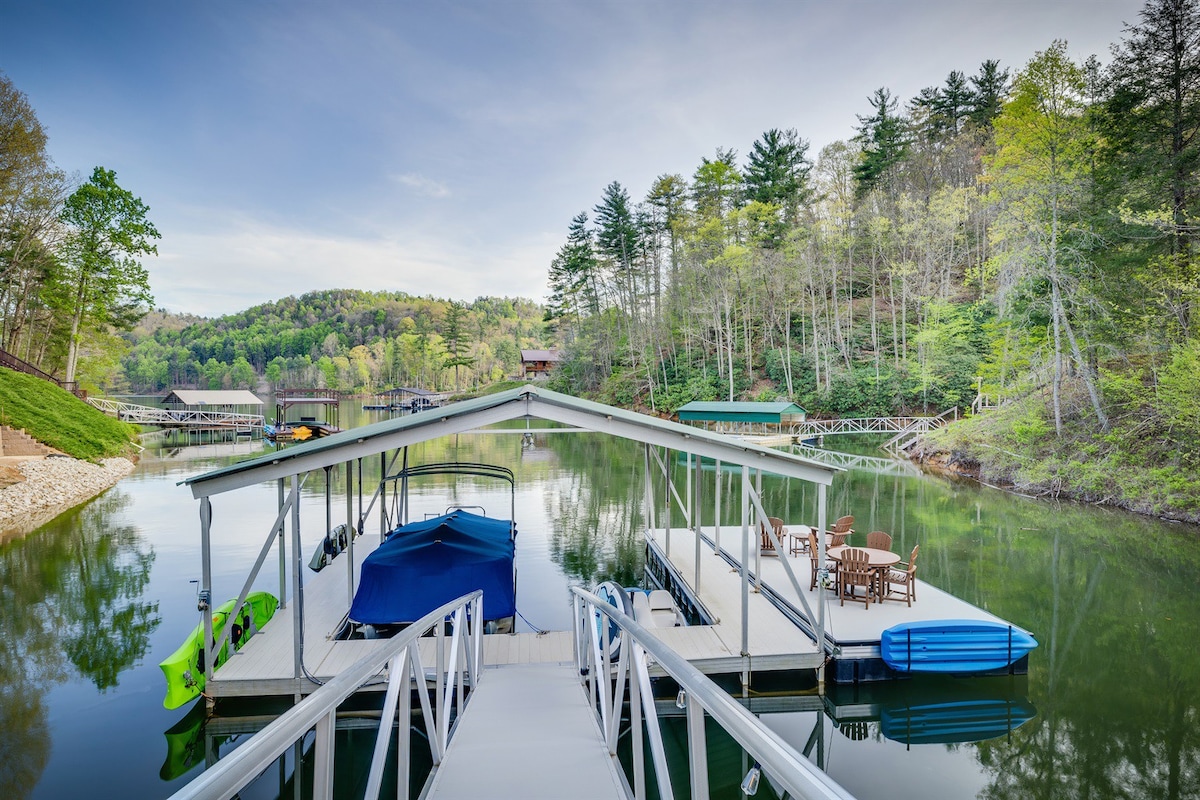 Canyon Dream Waterfront Log Home with Private Dock