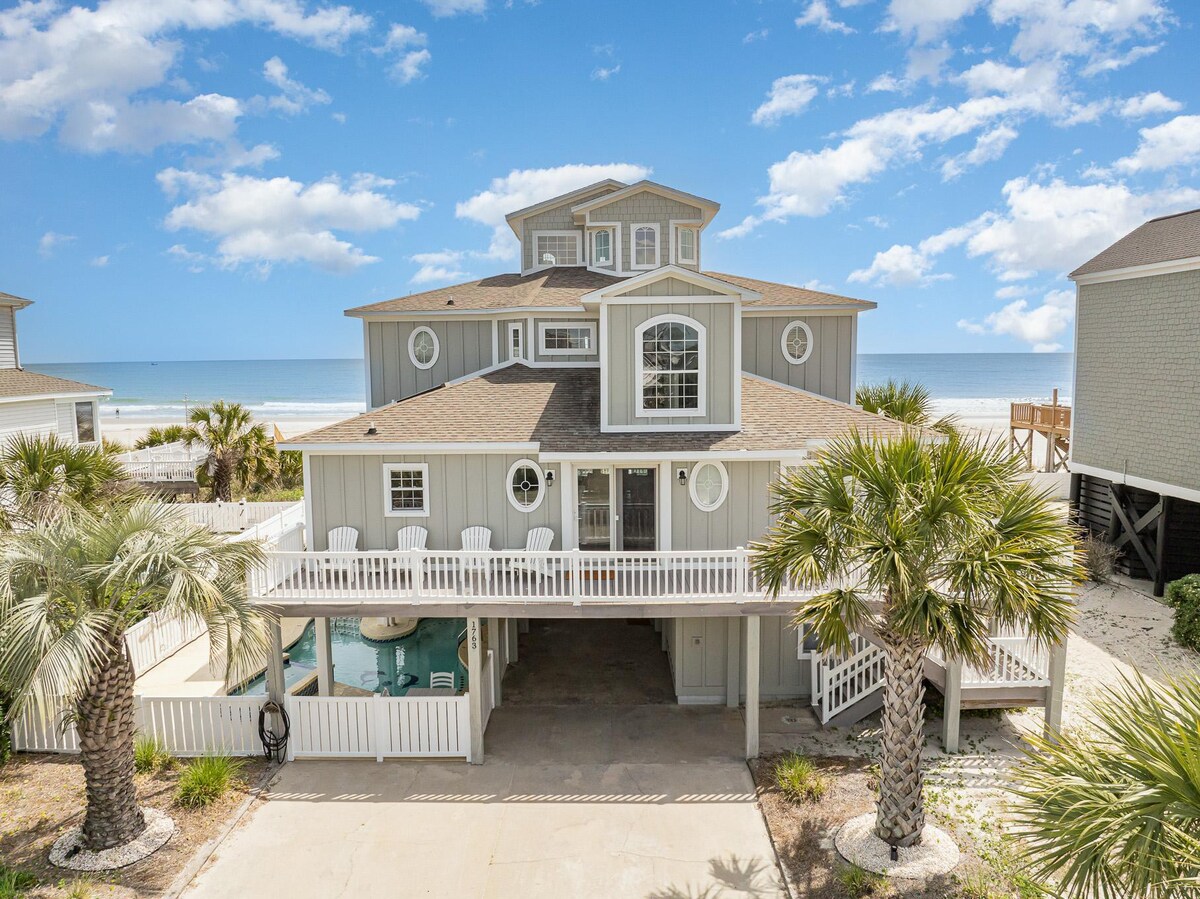 New! Seaclusion: Oceanfront w/ Private Pool + Hot