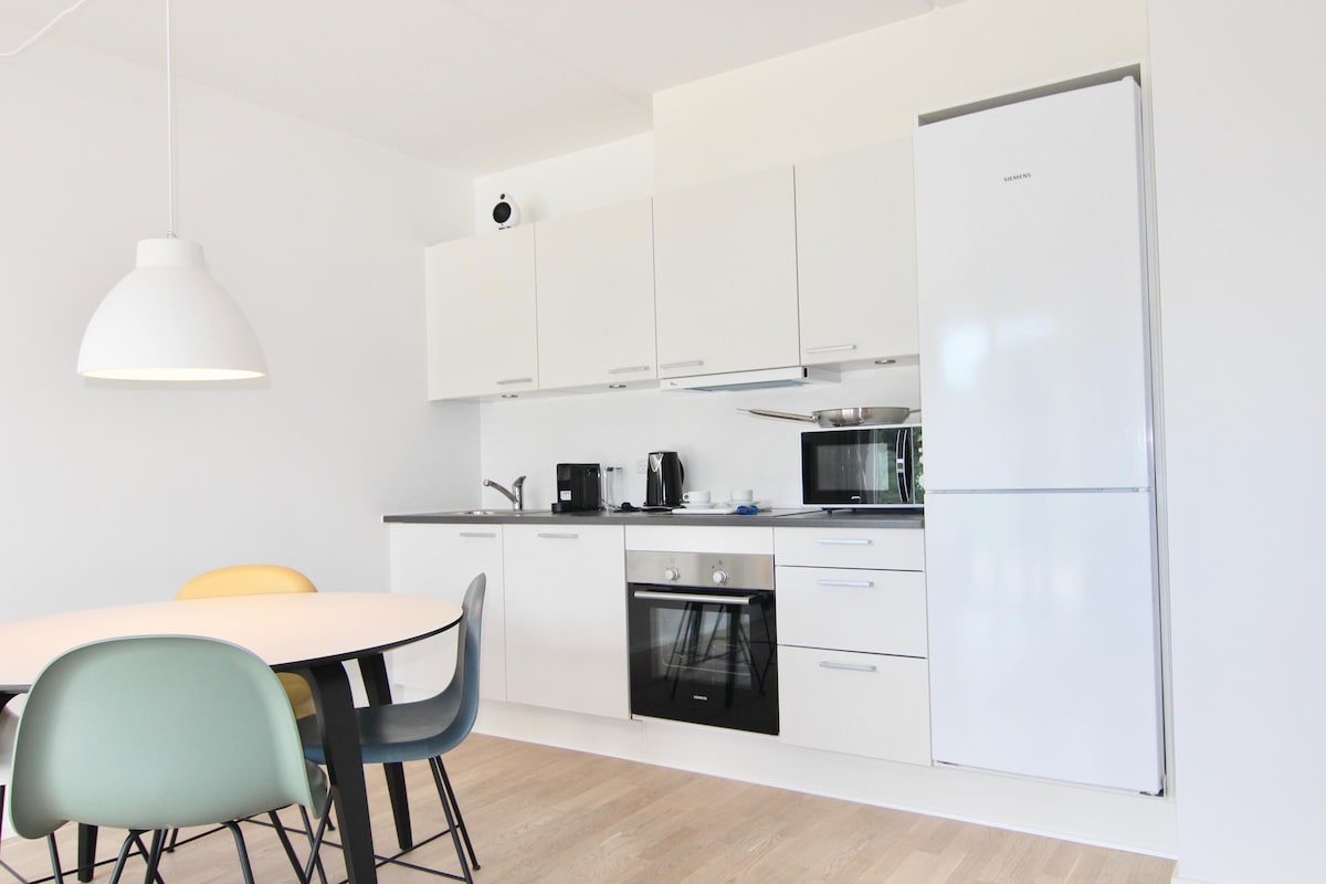 Great 1-bed w/ balcony by Odense Harbour