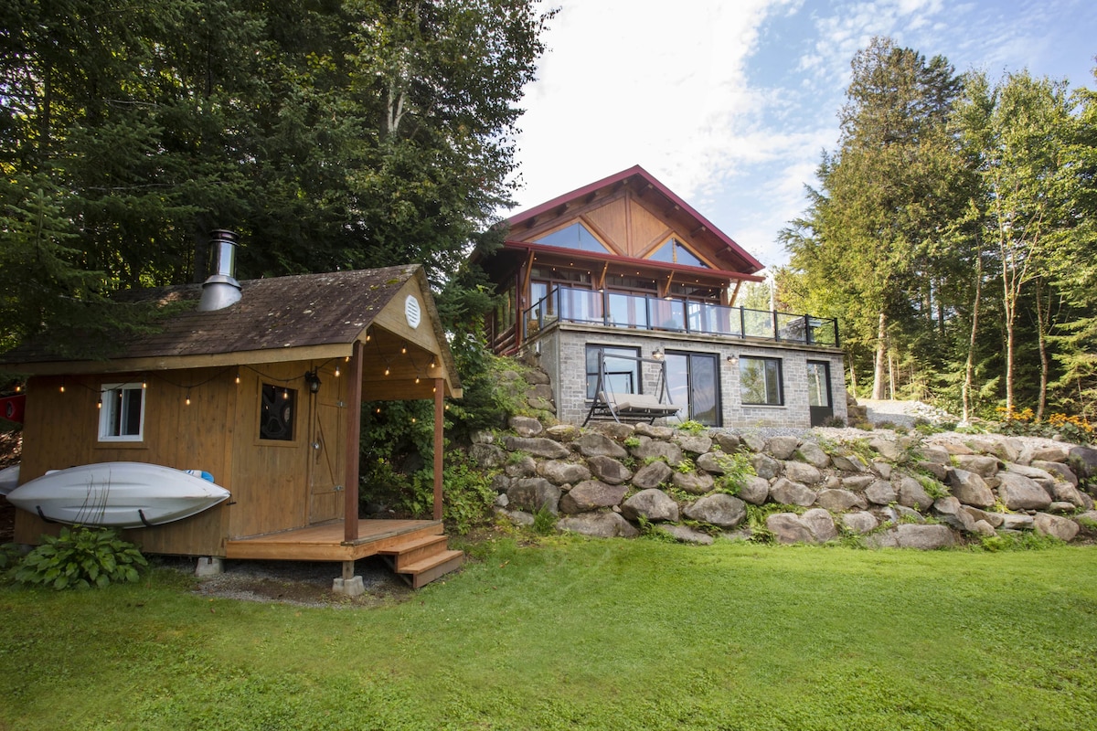 Le Oly | Chalet en bois rond | Bord de Lac