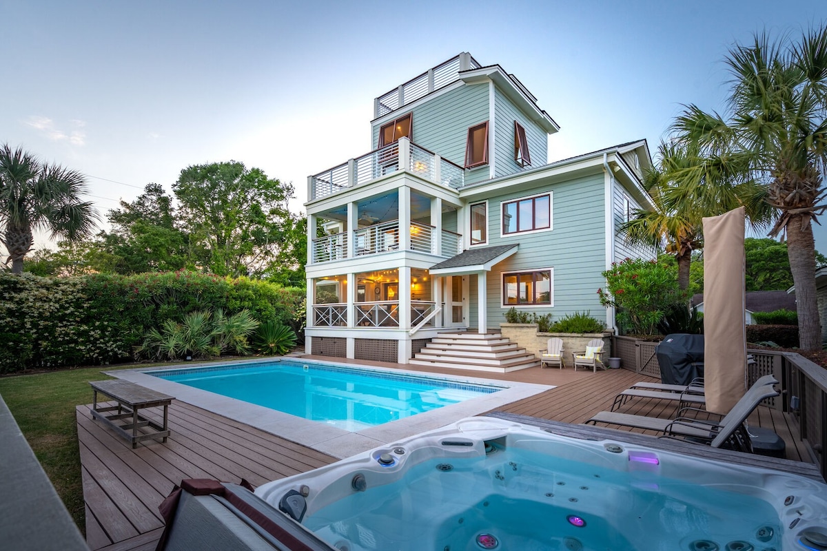 New! Sullivans Island, Pool, Hot Tub, 30 day only