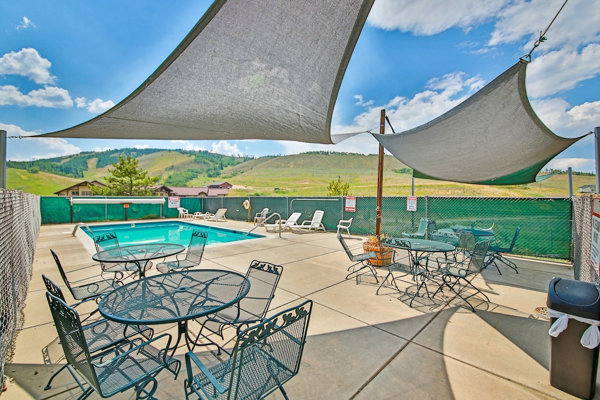 2BR Ski In/Out Mountainview | Pool | Deck