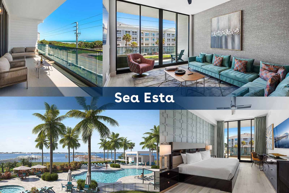Sea Esta |带海景和宽敞阳台的新公寓