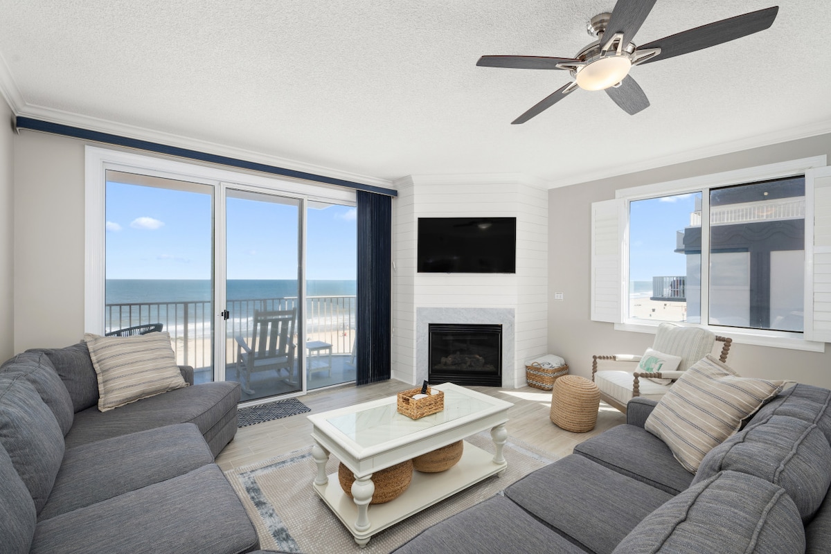 Boardwalk Serenity: Oceanfront Penthouse Sleeps 12