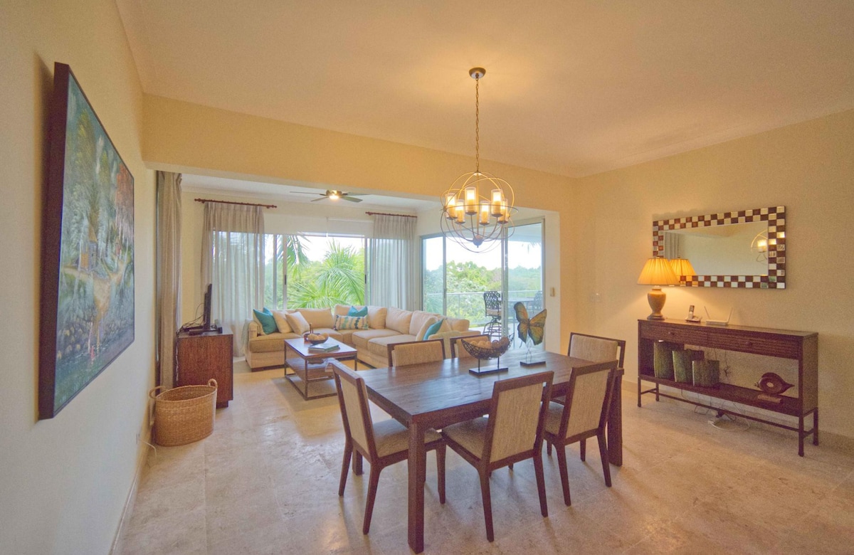 Golf view apartment with access to private beaches