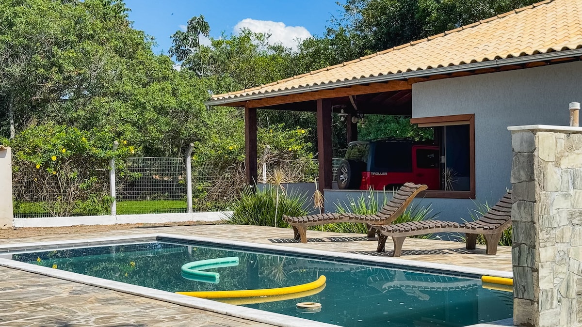Ótima casa com Wi-Fi e piscina em Tiradentes/MG