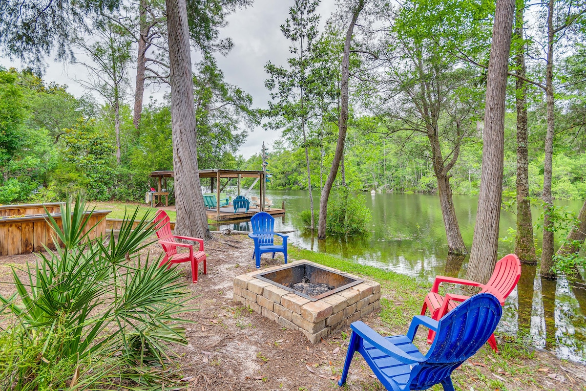 Riverfront Milton Cabin w/ Boat Ramp & Dock!