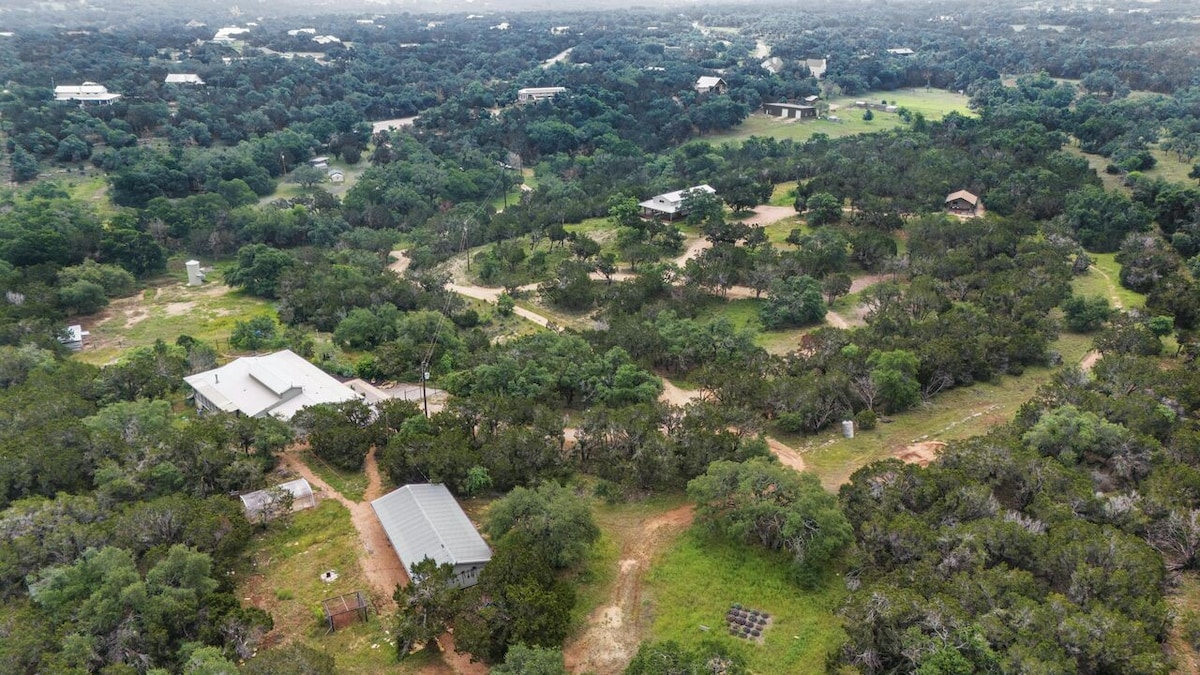 Hill Country Homestead Safari Tent,Pavilion + Pool