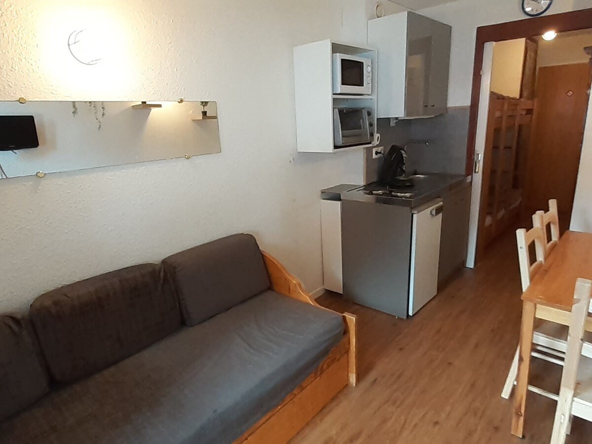 Studio 17m² 2/3 personnes Vue piste