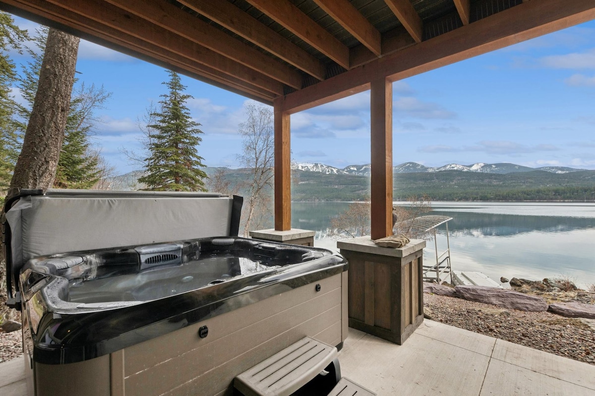 Lakeside Home with Hot Tub and Stunning Views!